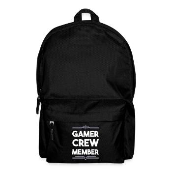Gamer Crew - Rucksack - Schwarz - Vorne