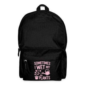 Zimmerpflanzen Sprüche Lustiges Blumen Geschenk - Rucksack - Schwarz - Vorne