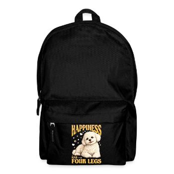 Bichon Frise Dog Breed - Backpack - black - Front