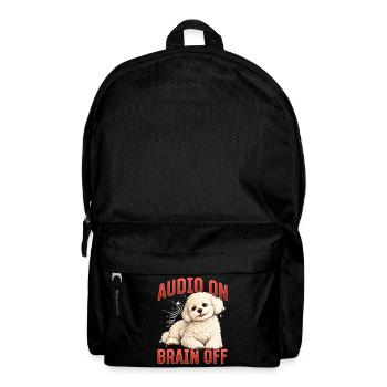 Bichon Frise Dog Breed - Rucksack - Schwarz - Vorne