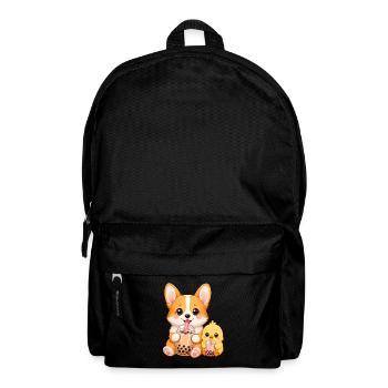 Niedliches Duo Corgi Hund süßes Küken - Rucksack - Schwarz - Vorne