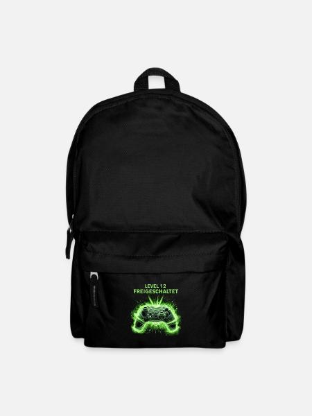 Gamer Geburtstag Shirt | Level 12 Geschenk Junge - Rucksack - Schwarz