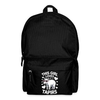 Dictons de tapir Tapir Drôle de cadeau de tapir - Sac à dos - noir - Devant