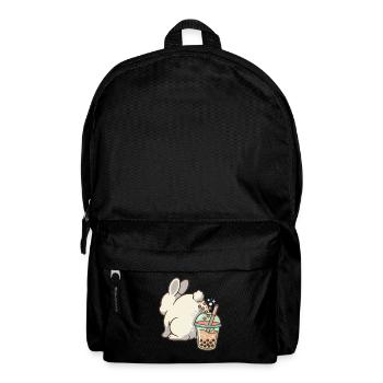 Bubble Tea Boba Drôle de Lapin mignon - Sac à dos - noir - Devant