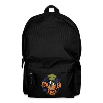 Breakfast Funny Brunch Coffee Scrambled Eggs - Backpack - black - Front