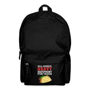 Construction site excavator driver excavation - Backpack - black - Front