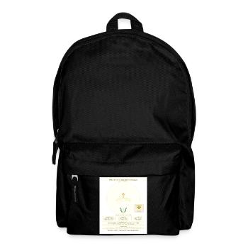 Fleur de Lys et Spirale de Fibonacci - Sac à dos - noir - Devant