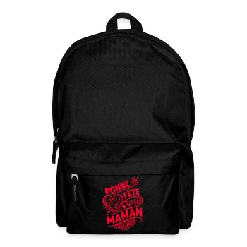 Bonne Fête Maman Cadeau Fête Des Mères - Sac à dos - noir - Devant