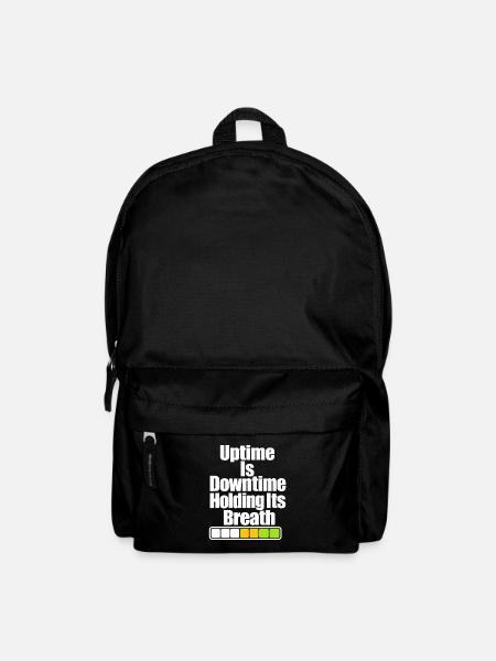 Lustiger Sysadmin-Uptime-Witz, IT-Typ Server-Humor - Rucksack - Schwarz