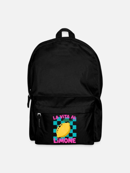 La Vita al Limone – Zitrus Retro Motiv Italy - Rucksack - Schwarz