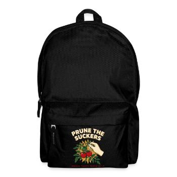 Tomato Plant: Prune the Suckers Shirt - Backpack - black - Front