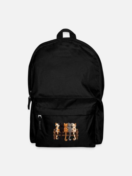 Crochet Cat Lover Gift - Backpack - black