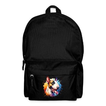 Bullterrier Motiv - Rucksack - Schwarz - Vorne