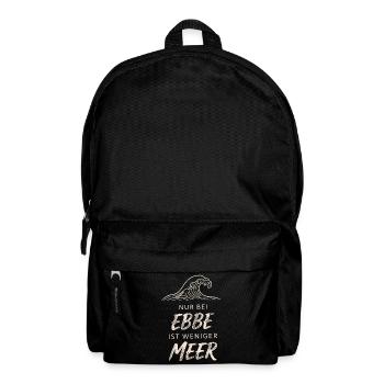 Only At Low Tide Is There Less Sea - Rucksack - Schwarz - Vorne