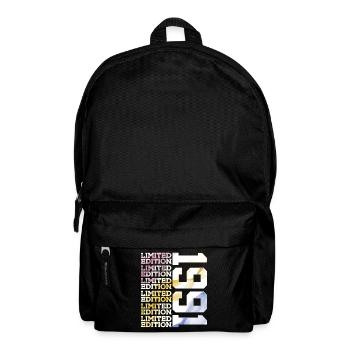 LIMITED EDITION 1991 - 35 JAHRE - 35. GEBURTSTAG - Rucksack - Schwarz - Vorne