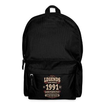 35th Birthday Gift Husband 1991 Vintage Retro - Backpack - black - Front