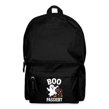 Boo passiert – Halloween-Geist mit Bonbons - Rucksack - Schwarz - Vorne