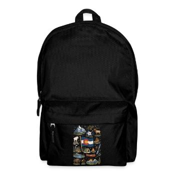 Colorado | Rockies, Outdoor & Freedom - Backpack - black - Front