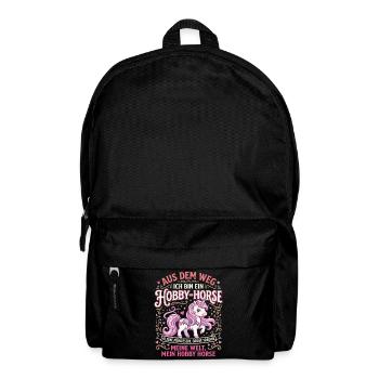 Hobby Horse Prinzessin Aus dem Weg Ich Bin EIN - Rucksack - Schwarz - Vorne