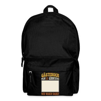 Guest Book Decoration 18th Birthday - Rucksack - Schwarz - Vorne