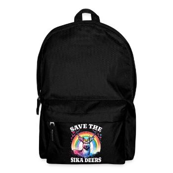 Sikahirsch Save Sika Deer - Backpack - black - Front