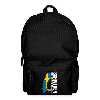 Schweden Auswandern - Rucksack - Schwarz - Vorne