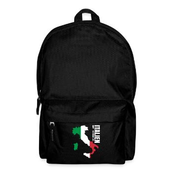 Italien Auswandern - Rucksack - Schwarz - Vorne
