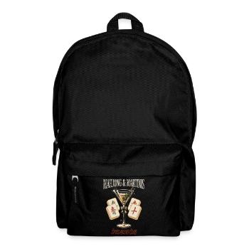 Mahjong Martini Spielabend - Rucksack - Schwarz - Vorne