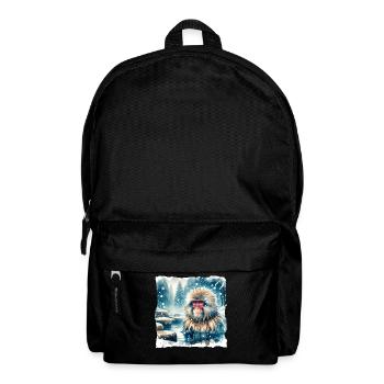 Snow Monkey Gift - Backpack - black - Front
