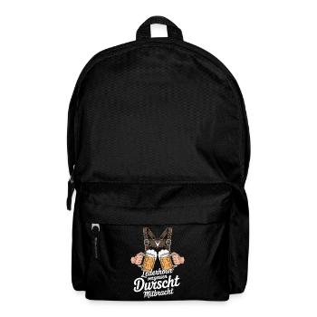 Lederhosn vergessen – Durscht Mitbracht - Rucksack - Schwarz - Vorne