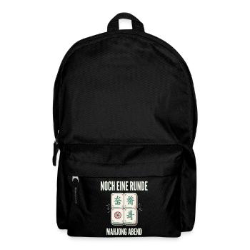 Noch eine Runde Mahjong Abend - Rucksack - Schwarz - Vorne