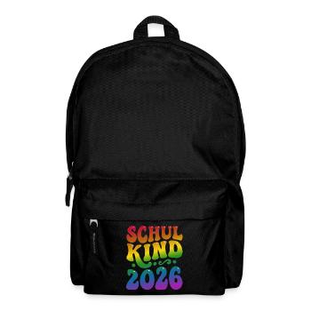Schoolchild 2026 | Rainbow Style | School enrollment - Backpack - black - Front