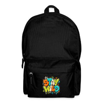 Restez sauvage - Sac à dos - noir - Devant