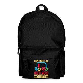 Bingo Game Low Battery Need More Bingo - Rucksack - Schwarz - Vorne