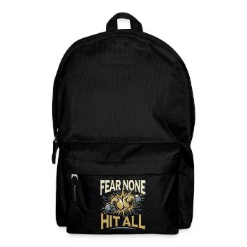 Fear None Hit All Gloves Boxing Gloves - Rucksack - Schwarz - Vorne