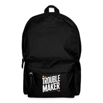 Troublemaker Frechdachs Rabauke Geschwister Kinder - Rucksack - Schwarz - Vorne
