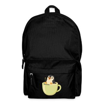 Niedlicher Pinguin In Einer Teetasse - Rucksack - Schwarz - Vorne