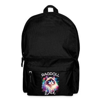 Ragdoll Katze Papa - Rucksack - Schwarz - Vorne