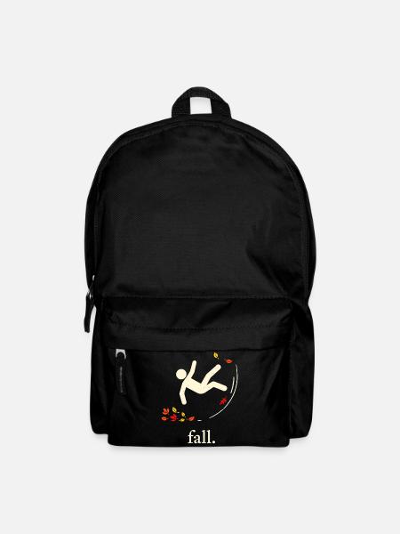 Herbst-Herbstblatt - Rucksack - Schwarz