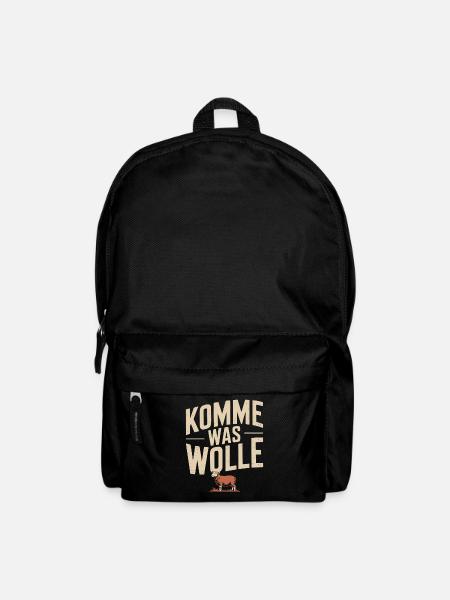 Stricken Komme Was Wolle Strickerin Häkeln Schaf - Rucksack - Schwarz