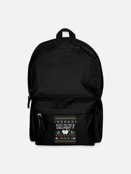 Document It Christmas Meme Pullover - Rucksack - Schwarz