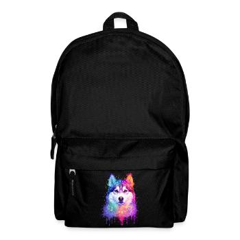 Siberian Husky Aquarell Illustration - Rucksack - Schwarz - Vorne