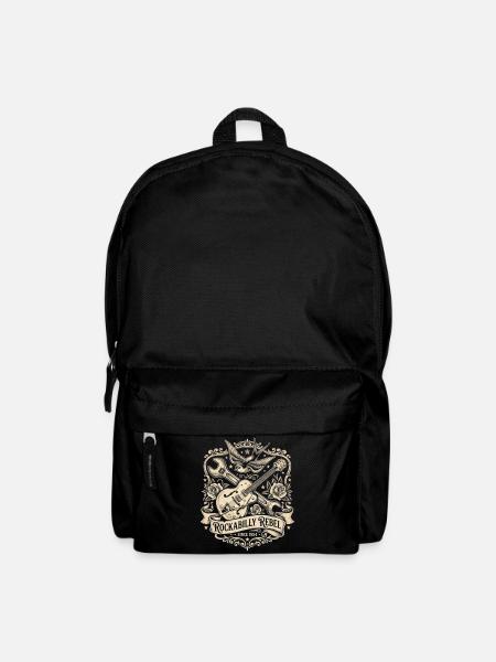 Rockabilly Rebel Vintage Gitarre - Rucksack - Schwarz