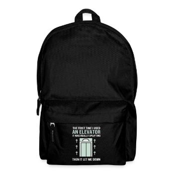 Aufzug - Rucksack - Schwarz - Vorne