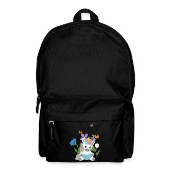 Veilchen · Garten · Bücher Einhorn · Schmetterling - Rucksack - Schwarz - Vorne