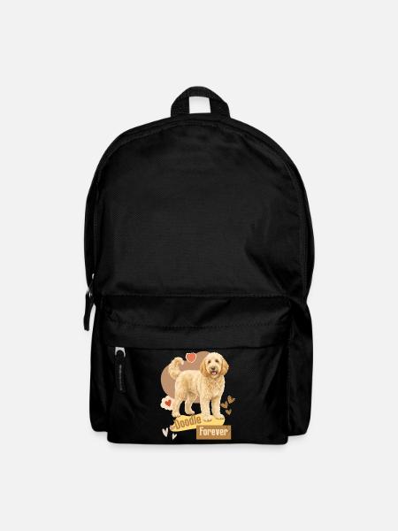 Doodle Hund Forever Herzchen - Rucksack - Schwarz