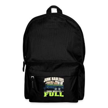Müllbeseitigungs-transport-team Lade Transport - Rucksack - Schwarz - Vorne