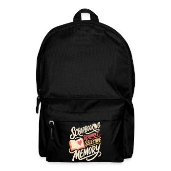Scrapbooking Requires Selective Memory - Rucksack - Schwarz - Vorne