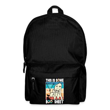 This is Some Boo Sheet Spruch Vintage Fu Halloween - Rucksack - Schwarz - Vorne