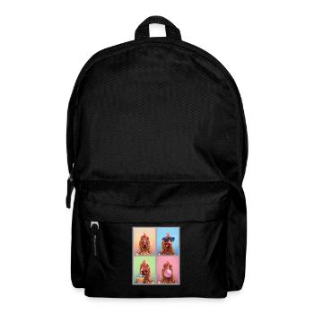 Hühner Huhn - Rucksack - Schwarz - Vorne